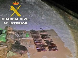 Vandalismus und Drogenhandel an der Busstation von Morro Jable 1 Hasch Guardia Estacion Morro