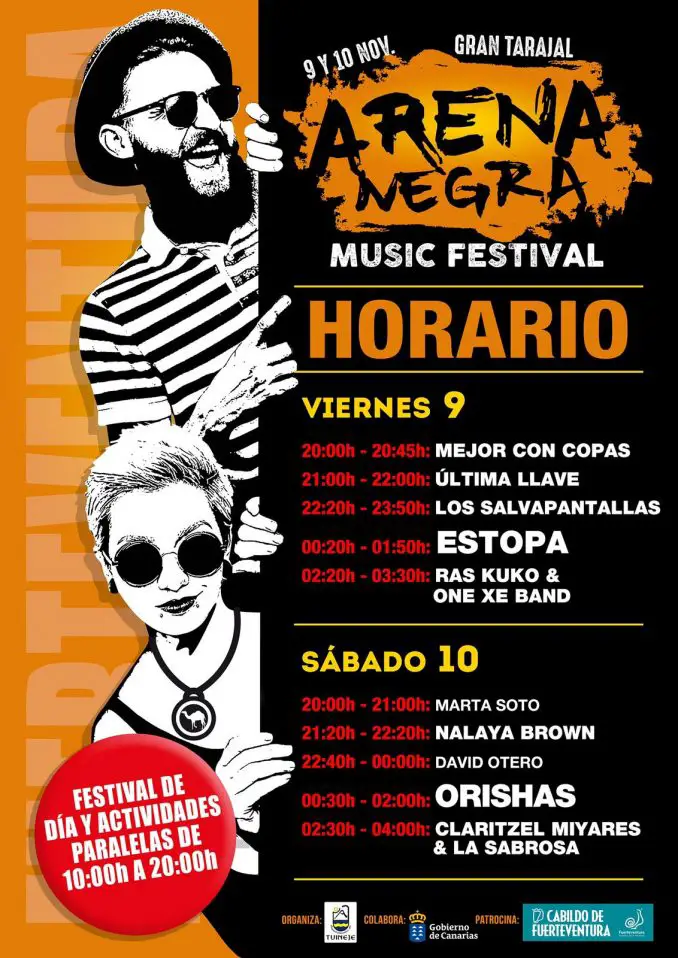 Festival Arena Negra horarios