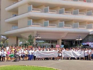 Demonstration RIU Oliva Beach Corralejo