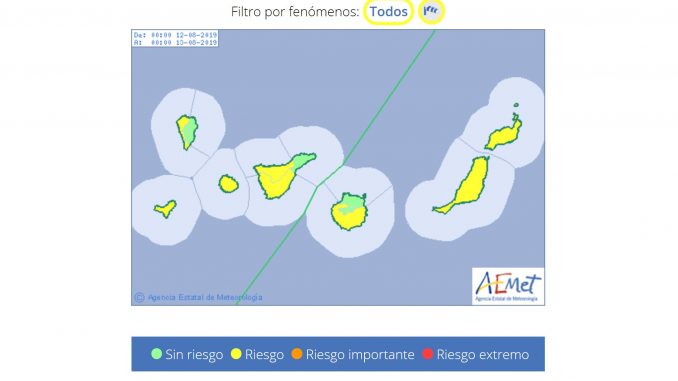 Sturmwarnung Fuerteventura für 12 August 2019