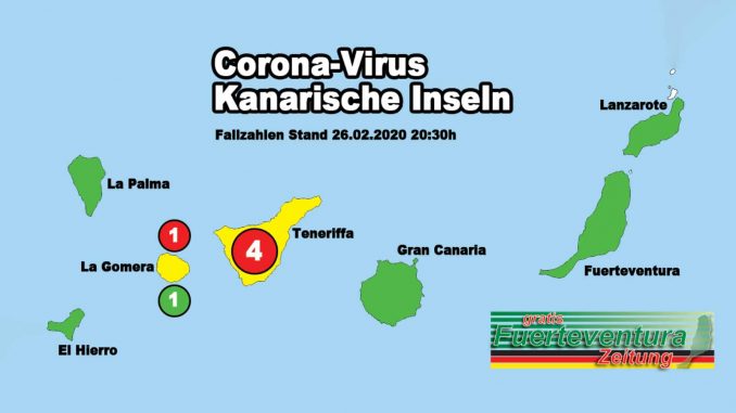 Corona-Virus-Kanarische-Inseln-Karte 26.02.2020 20:30h