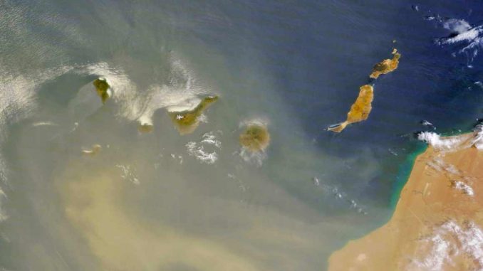 Calima-Fuerteventura-Satellit