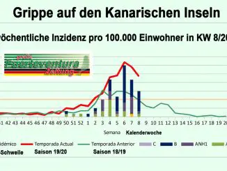 Grippe Inzidenz pro Woche Kanaren