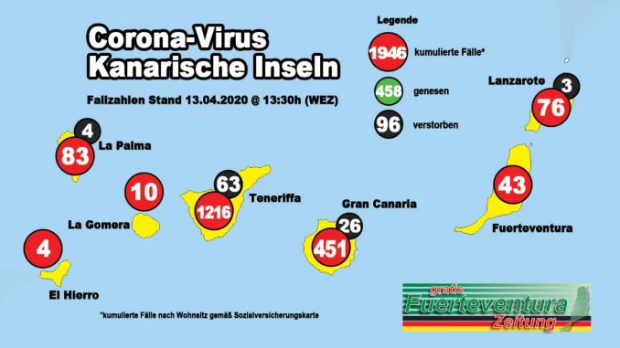 200413 1330 Corona Virus Kanarische Inseln Karte