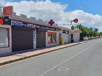 Vorsichtige Öffnung von Einzelhandel und Dienstleistern auf Fuerteventura in der Ausgangssperre 4 Ladengeschäfte in Costa Calma