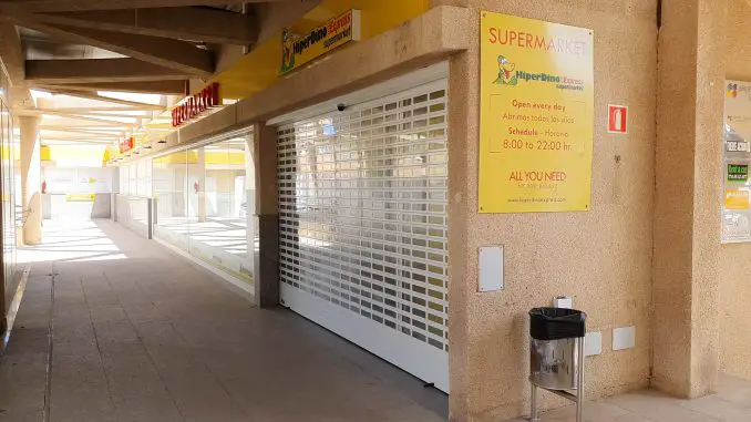 Supermarkt geschlossen
