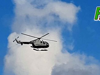 Polizeihubschrauber über Costa Calma verunsichert Einwohner im Süden Fuerteventuras 1 Hubschrauber Costa Calma