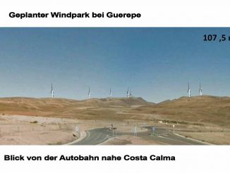 Windpark von Autobahn
