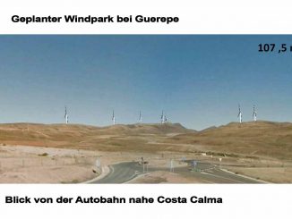 Windpark von Autobahn