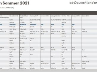 Condor Sommerflugplan web