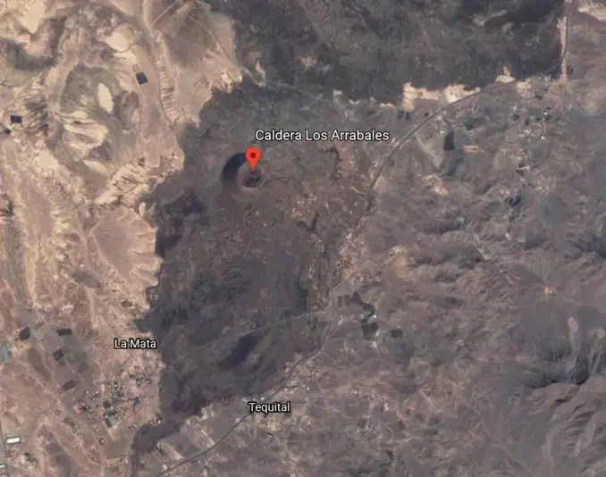 Wanderer mit Gesundheitsproblemen vom Vulkankrater Caldera de Arrabales auf Fuerteventura geborgen 2 Caldera los Arrabales