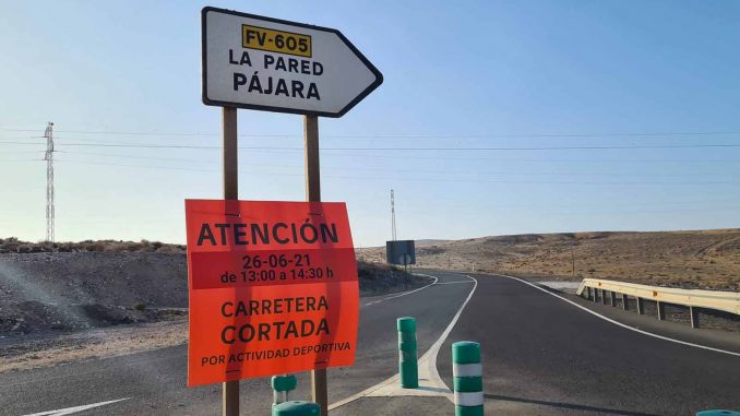 Straßensperrung-Fuerteventura-Radrennen