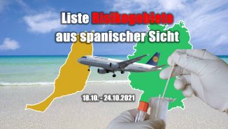 Liste Risikogebiete aus spanischer Sicht 1810