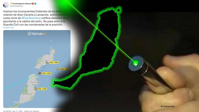 Laser-Attacke-Fuerteventura