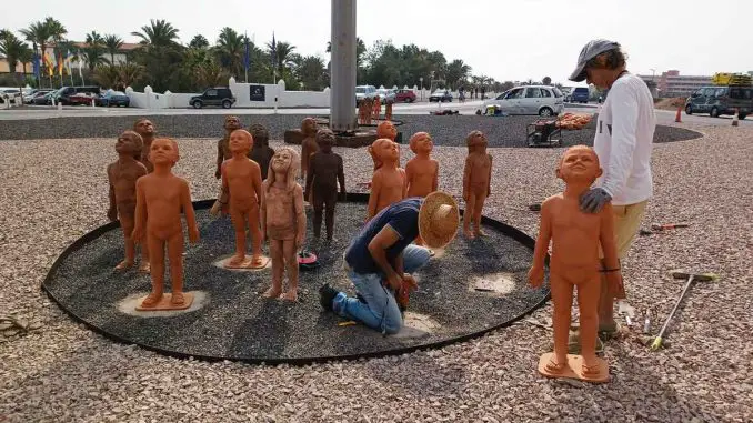 Caminos: Kinderskulpturen am Aldiana-Kreisel sind wieder vollständig! 2 Montado Caminos web