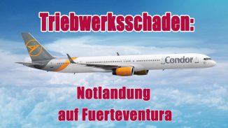 Condor Notlandung B757 300