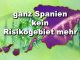 ganz Spanien kein Riskiogebiet mehr