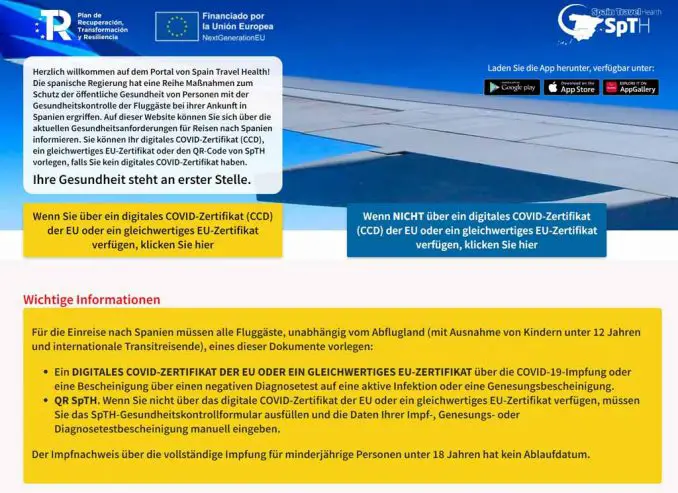 EU- Zertifikat oder QR Code: Was muss man zur Einreise nach Fuerteventura – vorlegen? 2 SpTHweb Start web