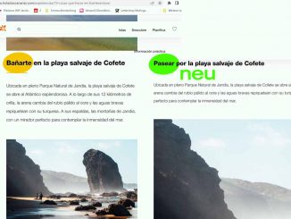 Nach Artikel in der Fuerteventurazeitung: Promotur nimmt Empfehlung zum Baden in Cofete von Webseite 10 Promotur Webseite Aenderungen Baden Cofete