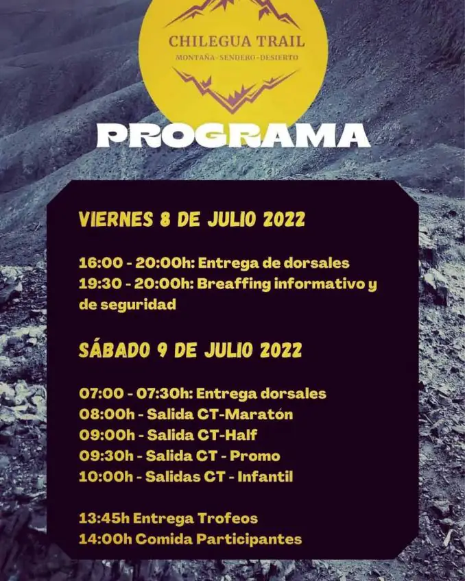 Chilegua Trail Programm web