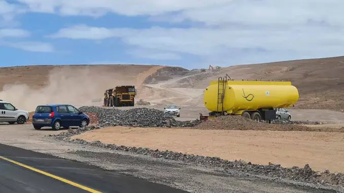 Autobahn-Bau-Fuerteventura