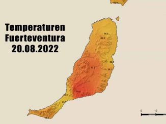 Temperaturen Fuerteventura Augsut 2022