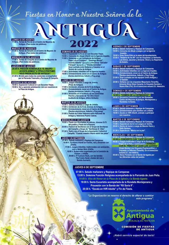 cartel virgen antigua 2022 web