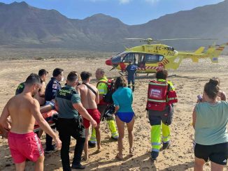 Hubschrauber Cofete Fuerteventura Mann ertrunken