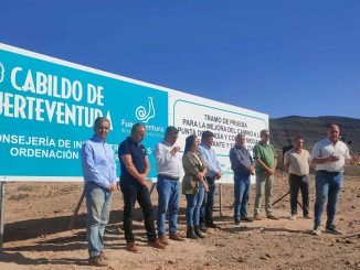 Cabildo testet „Öko-Asphalt“ im Süden von Fuerteventura 7 Test Oeko Asphalt