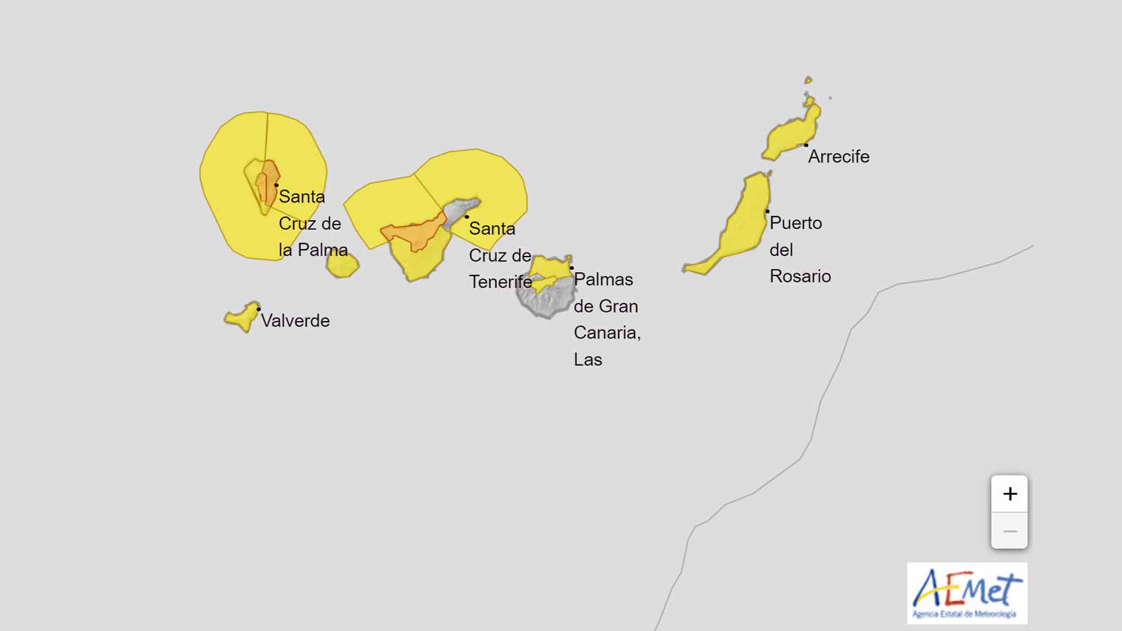 Regenwarnung fuer Fuerteventura 1