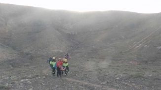 Fuerteventura verletzter Wanderer Hubschrauber