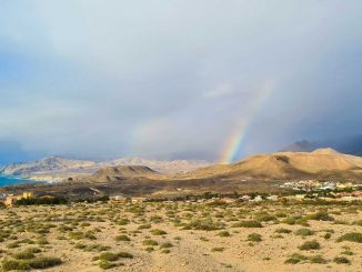 Regenbogen Regen Wolken Fuerteventura