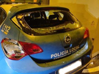 Polizeifahrzeug Vandalismus Teneriffa web