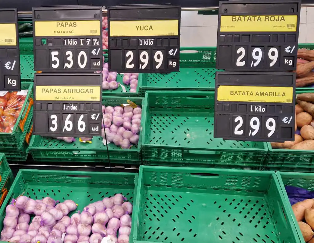 Mercadona rationiert Kartoffeln auf Fuerteventura: Kartoffel-Krise auf den Kanaren 2 Kartoffeln ausverkauft Fuerteventura