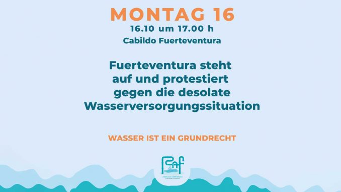 Demonstration-Wasser-Fuerteventura