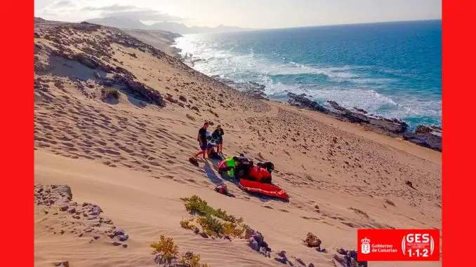 Rettung-Paraglider-Fuerteventura