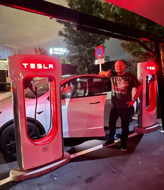 Mit dem Elektroauto von München nach Fuerteventura 1 Tesla Fuerteventura