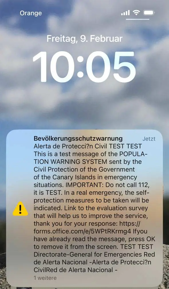 Probealarm auf Fuerteventura geht in großen Teilen schief 1 ES Alert Orange web