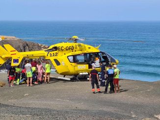 SUC Hubschrauber Surfunfall La Pared Fuerteventura