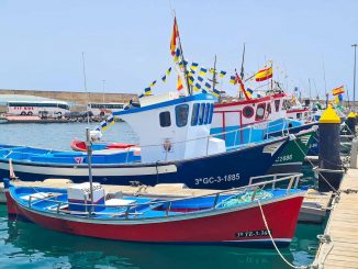 Fischerboote Morro Jable Fiesta de Carmen