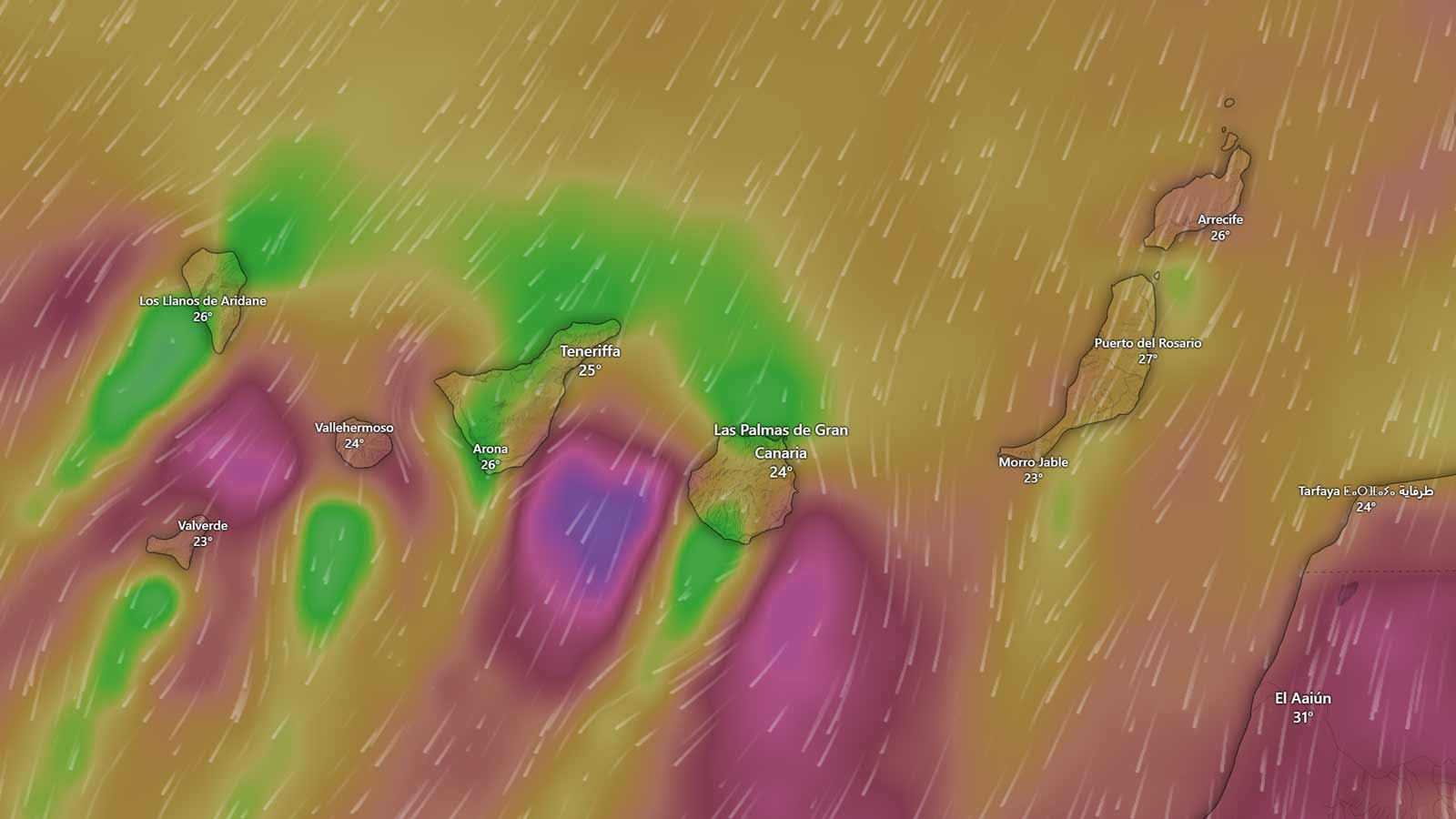 Kanarische Regierung warnt vor Küstenphänomenen auf allen Kanarischen Inseln 1 Windy 20.07