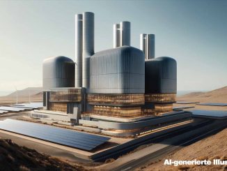 modernes Kraftwerk auf Fuerteventura AI
