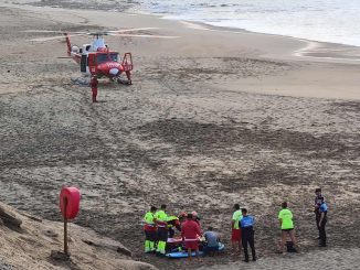 Hubschrauber Strand La Pared