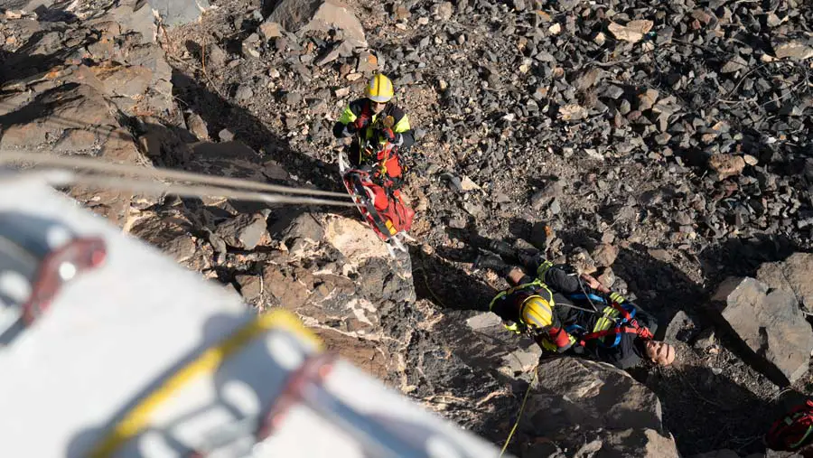 Feuerwehr von Fuerteventura bildet sich für Höhenrettung fort 1 Feuerwehr Hoehenkurs2