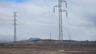 Neue Hochspannungsleitungen Fuerteventura
