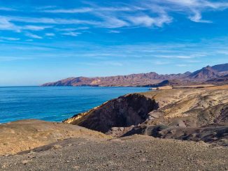 La Pared Wolken blauer Himmel leichte Calima