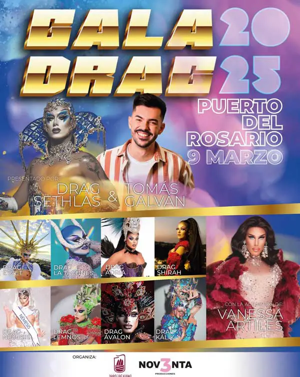 Karneval auf Fuerteventura: Puerto del Rosario feiert unter dem Motto Spielzeug und Trickfilme 3 Gala Drag pto web