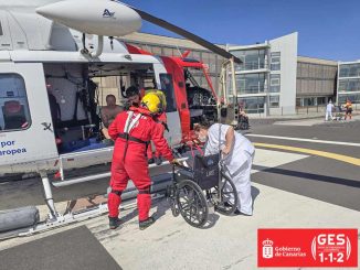 Hubschrauber Rettung Charcos de Ajuy