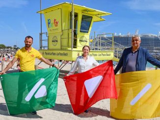 Flaggen mit Piktogrammen für Farbenblinde für mehr Sicherheit an Fuerteventuras Stränden 1 Neue Flaggen Puerto del Rosario