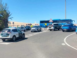 Polizeikontrolle Kreisel Costa Calma